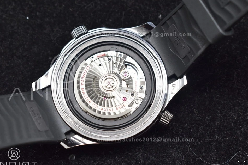 Dial 43.5mm Black Strap Black Best Ceramic 300m Edition Seamaster A8806 Rubber 1:1 Black VSF on 1118